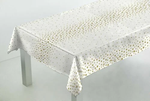 Weiße Tischdecken mit Stern-Form
