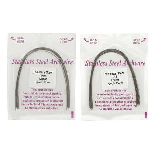 100 Pc Dental Orthodontic Arch Wire Stainless Steel Archwrie Round Ovoid Natural - Picture 25 of 53