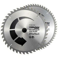 Toolpak 300mm x 30mm Bore x 40 & 60 Tooth 2 Pack Circular Saw Blades, BY300-30