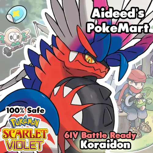 ⭐ Pokemon Scarlet and Violet ⭐ Koraidon ⭐ 🪘 Rillaboom Raid Ready 🪘