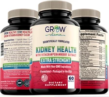Grow Vitamin Kidney Health, Kidney Cleanse & Detox Formula