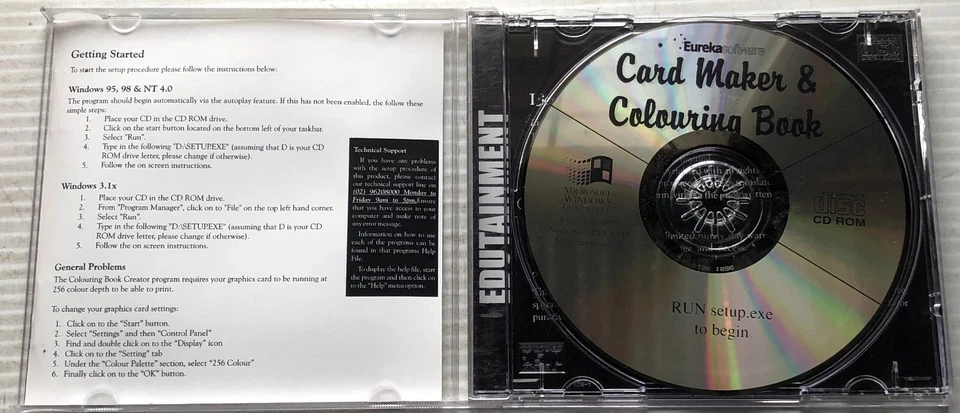 Kids Card Maker and Colouring Book Creator (PC Windows 95, 98, NT Software, VGC) - Image 2 of 4