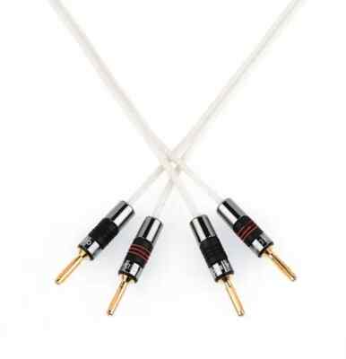 5m QED Silver Micro Speaker Cable (Banana Plugs not included
