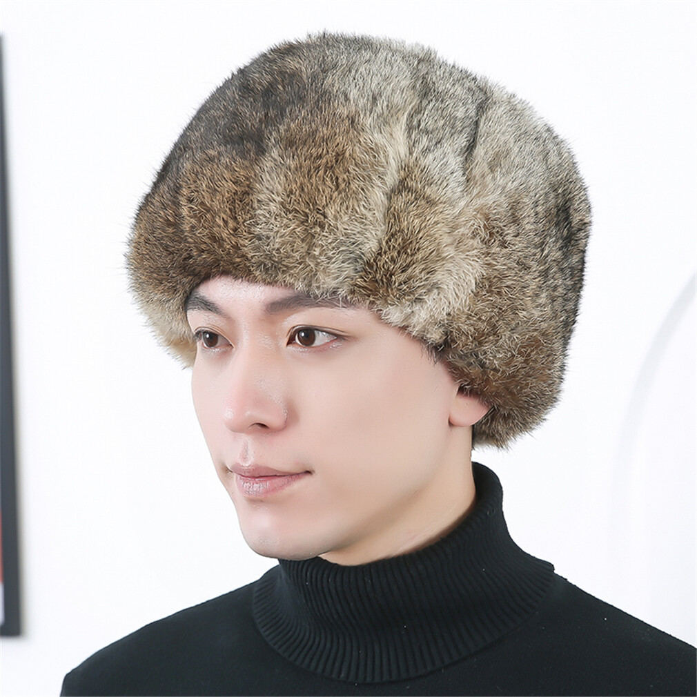 ほぼ未使用☆UNUSED RABBIT FUR HAT UH0365 size1 ほぼ未使用