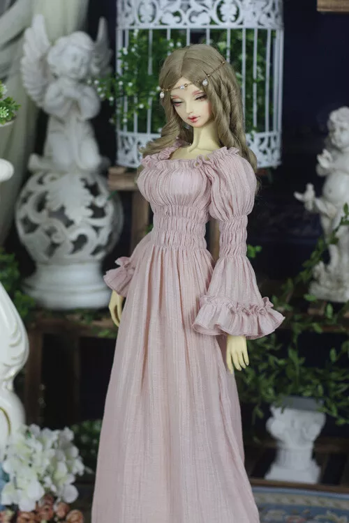 Iplehouse SID EID BJD Outfit Doll Clothes Retro Long Dress Purple