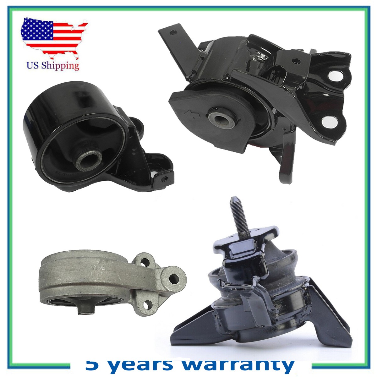 Complete Auto Transmissions For Kia Sportage 4-Piece Engine & Transmission Mount Kit For 2007-2009 Kia Spectra/Spectra5 2.0L Auto GP9362 GP9325 Interchange