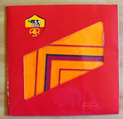 Foulard AS ROMA - Bruno Piattelli - LUPA - Originale Hülle - ZUSTAND WIE NEU