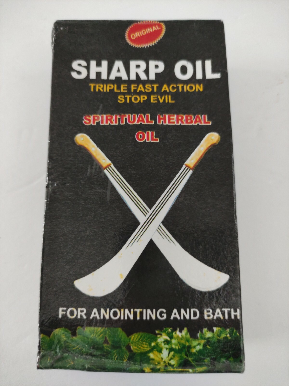 , Spiritual Herbal Oil Iron Sharping Iron Stop All Evil Forc