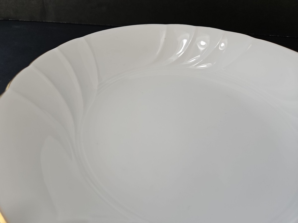 Mikasa Wedding Band Soup Bowl Gold Rim Swirl Fine China