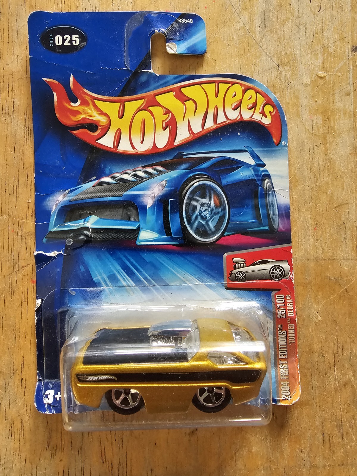 Hot Wheels 2004 First Editions TOONED DEORA #25/100, Gold And Black