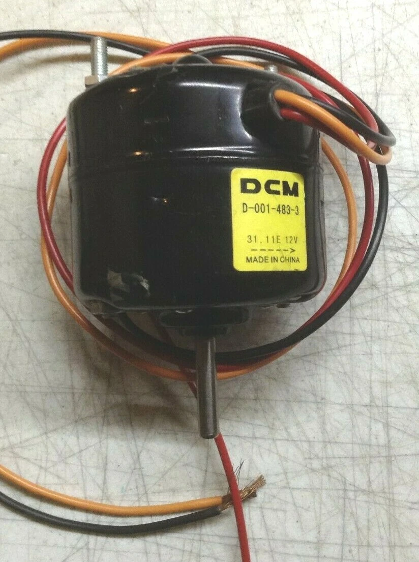 DCM D-001-483-3 1013175 HEATER BLOWER MOTOR 12V 2-SPEED CW 1/4 