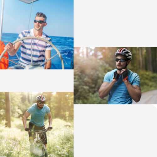 3 Pack - NEW 2021 Model Men's Sunglasses Fishing Golf Driving Sports Wrap Around - Picture 2 of 14