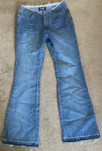 Wide Legs Dark Wash Jeans Size 