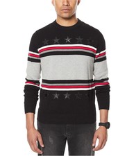 Sean John Mens Stripe Pullover Sweater