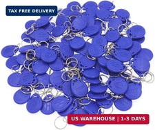 ETEKJOY 100 PCS 125KHz RFID Key Fob Proximity ID Card Token Tag Keypad Card for