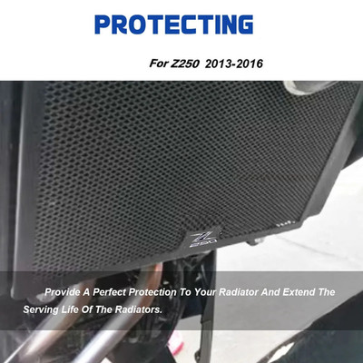 Motorcycle Radiator Guard Protector For Kawasaki Z250 2013-2016