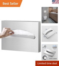 High-Capacity Stainless Steel Toilet Seat Cover Dispenser for Public Restrooms