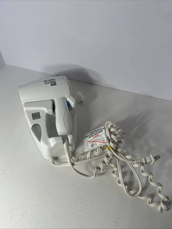 Andis Quiet Turbo Ionic Hair Dryer 1600 Watts Wall Mount Works Missing Switch - Image 2 of 4