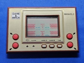 Nintendo Console System Manhole Game & Watch MH-06 Used Japan Import Video Game