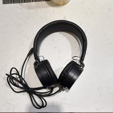 Wired Over-Ear Headphones Black 3.5mm Jack Adjustable Headband