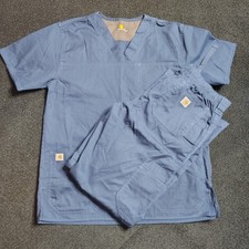 Carhartt Navy Blue Ripstop Uniform Scrub Set Women's Size Small