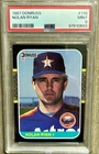 Donruss 1987 Nolan Ryan #138 Houston Astros 1987 Donruss PSA 9 Graded Card