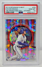 2019 Bowman's Best ATOMIC REFRACTOR CAVAN BIGGIO Rookie RC Card PSA 10 GEM MINT