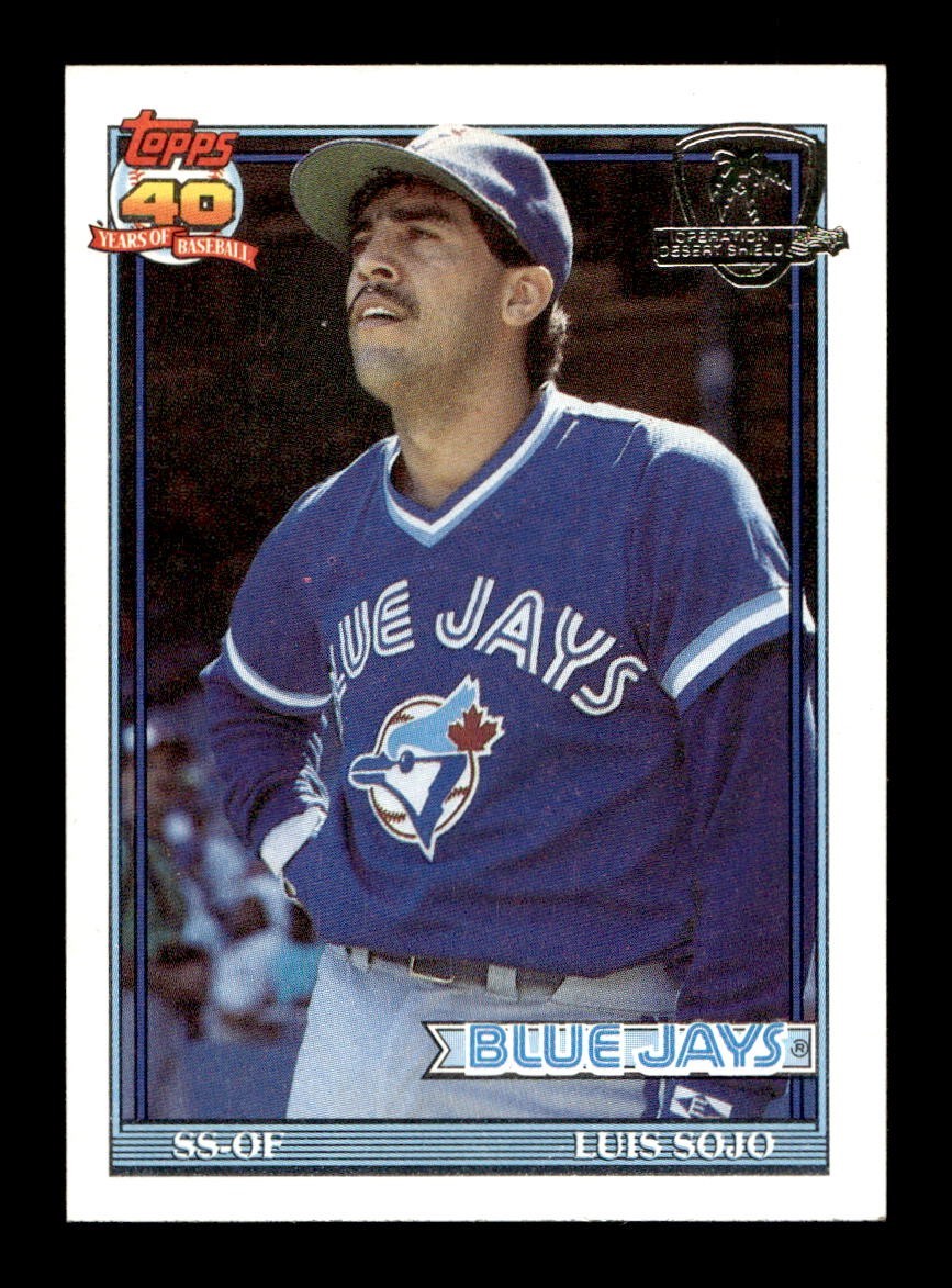 1991 Topps DESERT SHIELD #26 Luis Sojo Blue Jays NEAR MINT *6e