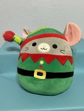Squishmallows 10” Misty The Mouse 2023 Elf Kids Stuffed Plush Christmas