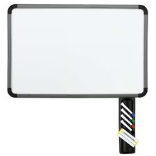 Iceberg 37047 Dry Erase Board, Melamine, 36 In, 48 In, Plastic Frame, White