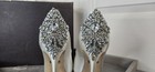 114. Badgley Mischka Kiara White Satin Embellished Pumps - Size 9 - MSRP $295 — photo 3