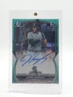 JACOB GONZALEZ 2023 BOWMAN CHROME DRAFT 1ST AQUA LAVA REFRACTOR AUTO /199 Q6642
