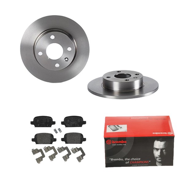 Brembo Bremsscheiben Ø240MM + BremsbelÄGe Hinten FÜR Opel Corsa C Tigra-image