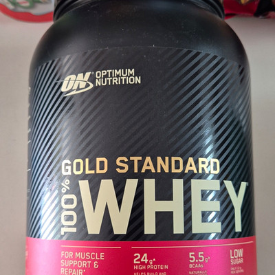 Optimum Nutrition Gold Standard 100% Whey Molkeprotein Pulver Erdbeere zuckerarm