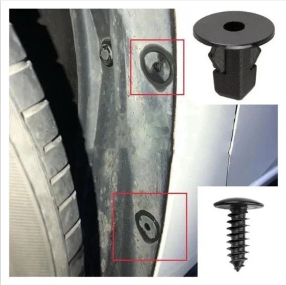 FIT KIA SPLASH GUARD WHEEL ARCH UNDER TRAY MOUNTING GROMMET SCREWS TRIM CLIP - Image 2 of 4