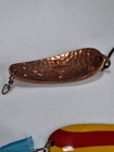 6 USED SPOON LURES DARDEVLE IMP MIDGET LIL DEVLE VIDEO 1 MOTHER OF PEARL SPOON? — photo 6
