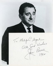Jan Peerce - Signed Paper