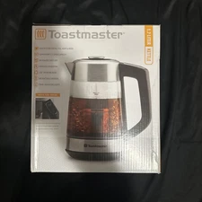 Toastmaster Electric Kettle 1.7 Liters Black auto off cordless NIB