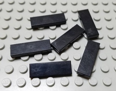 LEGO Lot of 6 Black 1x3 Tile Pieces