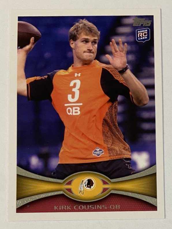 2012 Topps #326 Kirk Cousins Rookie -  Washington Redskins