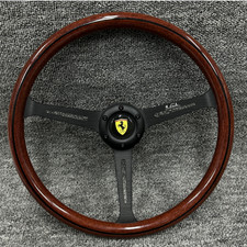 Momo Indy Ferrari Peach Wood Steering Wheel 370mm