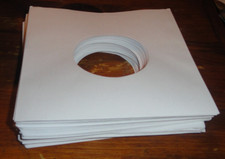 100 Pack 7" Record Inner Sleeves White ARCHIVAL Paper ACID FREE 45rpm 7 inch