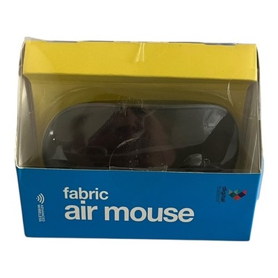 Digital Basics Fabric Air Mouse Wireless USB Plug Play Ergonomic PC Mac Black