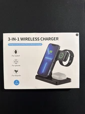 New Foldable 3-in-1 Wireless Charging Station Dock