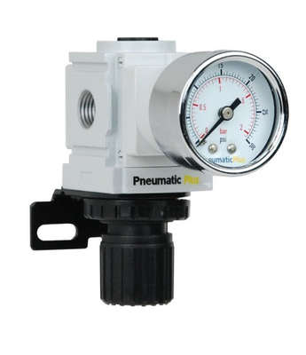 #ad Miniature Air Pressure Regulator 1 4 Inches NPT Gauge Bracket Low Pressure $47.59