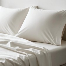 Sábanas ajustables blancas T180 calidad hotelera a granel para Motel Home Airbnb Resort Cottage