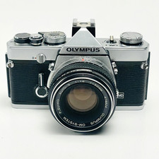 Olympus OM-1 SLR Film Camera 50mm AUTO-S ZUIKO f/1.8 Lens 1 YEAR WARRANTY
