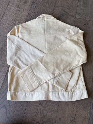 Levis Panatela Beige Leisure Corduroy Suit Jacket + Bell Bottom - Large 34x30 - Picture 7 of 13