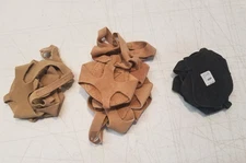 Leo's Lyric Dance Sandals Lot of 4 Sz 1, 2 and 3 Black Beige Never Worn 3887