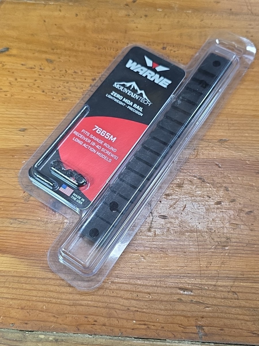 Warne Mountain Tech Tactical Rail, Savage Long Action, 8-40 Screws